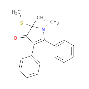 3H-Pyrrol-3-one, 1,2-dihydro-1,2-dimethyl-2-(methylthio)-4,5-diphenyl-