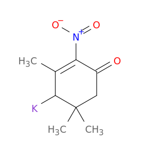 Potassium, (2,6,6-trimethyl-3-nitro-4-oxo-2-cyclohexen-1-yl)-