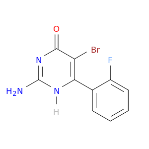 4(1h)-pyrimidinone, 2-amino-5-bromo-6-(2-fluorophenyl)-