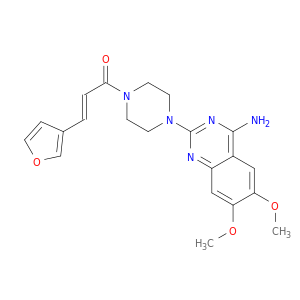 (E)-1-[4-(4-amino-6,7-dimethoxy-quinazolin-2-yl)piperazin-1-yl]-3-(3-furyl)prop-2-en-1-one