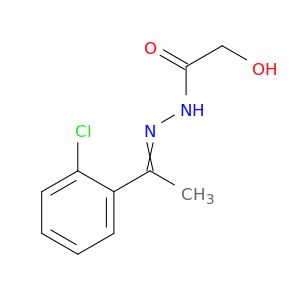 Acetic acid,2-hydroxy-, 2-[1-(2-chlorophenyl)ethylidene]hydrazide