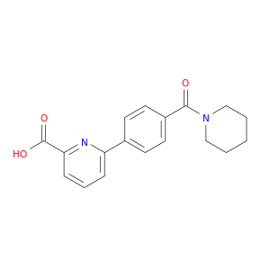 6-[4-(Piperidinocarbonyl)phenyl]picolinic acid
