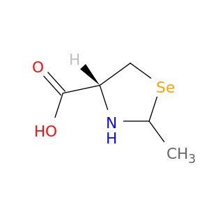 4-Selenazolidinecarboxylic acid, 2-methyl-, (4R)-
