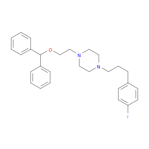 1-(2-(diphenylmethoxy)ethyl)-4-(3-(4-fluorophenyl)propyl)piperazine