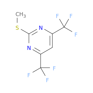 Pyrimidine, 2-(methylthio)-4,6-bis(trifluoromethyl)-