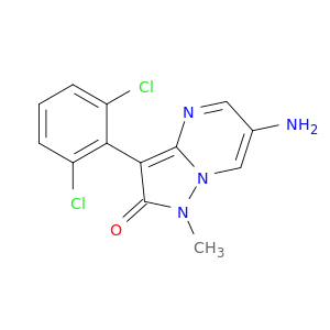 6-AMINO-3-(2,6-DICHLOROPHENYL)-1-METHYLPYRAZOLO[1,5-A]PYRIMIDIN-2(1H)-ONE