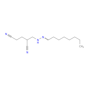 Pentanedinitrile, 2-[(octylidenehydrazino)methyl]-