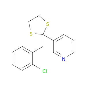 Pyridine, 3-[2-[(2-chlorophenyl)methyl]-1,3-dithiolan-2-yl]-