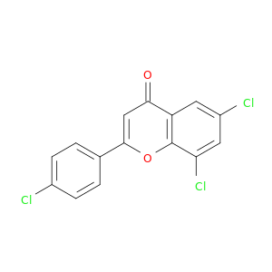4H-1-Benzopyran-4-one, 6,8-dichloro-2-(4-chlorophenyl)-