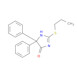 4H-Imidazol-4-one, 1,5-dihydro-5,5-diphenyl-2-(propylthio)-