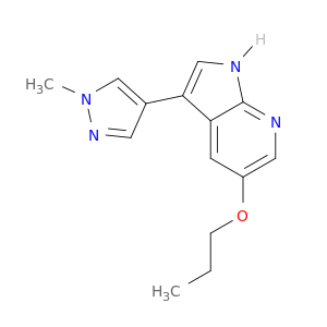 1H-Pyrrolo[2,3-b]pyridine, 3-(1-methyl-1H-pyrazol-4-yl)-5-propoxy-