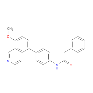 Benzeneacetamide, N-[4-(8-methoxy-5-isoquinolinyl)phenyl]-