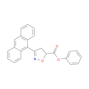 5-Isoxazolecarboxylic acid, 3-(9-anthracenyl)-4,5-dihydro-, phenyl ester