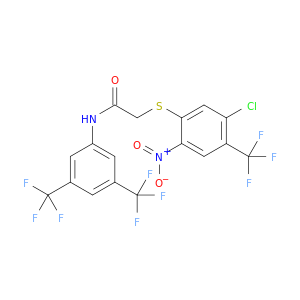 Acetamide,N-[3,5-bis(trifluoromethyl)phenyl]-2-[[5-chloro-2-nitro-4-(trifluoromethyl)phenyl]thio]-
