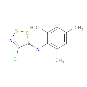 Benzenamine, N-(4-chloro-5H-1,2,3-dithiazol-5-ylidene)-2,4,6-trimethyl-