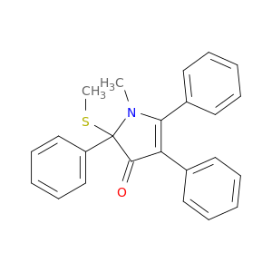 3H-Pyrrol-3-one, 1,2-dihydro-1-methyl-2-(methylthio)-2,4,5-triphenyl-