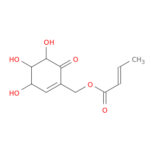 (3,4,5-trihydroxy-6-oxo-1-cyclohexenyl)methyl (E)-but-2-enoate