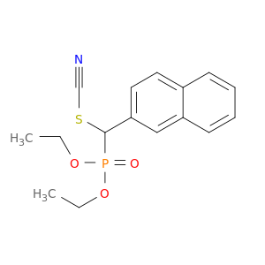 Thiocyanic acid, (diethoxyphosphinyl)-2-naphthalenylmethyl ester
