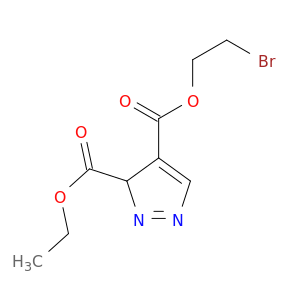 3H-Pyrazole-3,4-dicarboxylic acid, 4-(2-bromoethyl) 3-ethyl ester