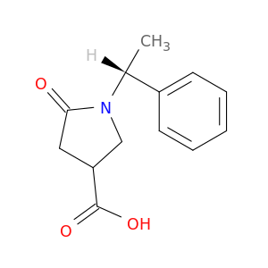 3-Pyrrolidinecarboxylic acid, 5-oxo-1-[(1R)-1-phenylethyl]-