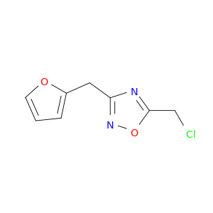 1,2,4-Oxadiazole, 5-(chloromethyl)-3-(2-furanylmethyl)-