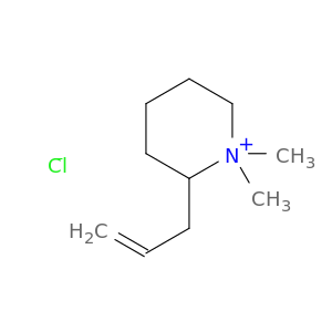 Piperidinium, 1,1-dimethyl-2-(2-propenyl)-, chloride
