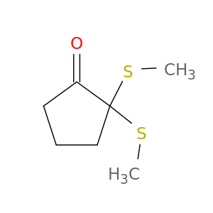 Cyclopentanone, 2,2-bis(methylthio)-