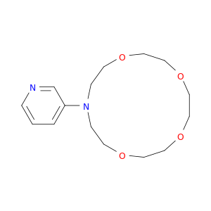 1,4,7,10-Tetraoxa-13-azacyclopentadecane, 13-(3-pyridinyl)-