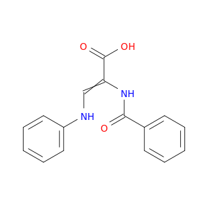 2-Propenoic acid, 2-(benzoylamino)-3-(phenylamino)-