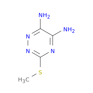 1,2,4-Triazine-5,6-diamine, 3-(methylthio)-