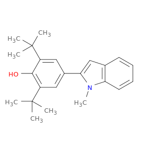 Phenol, 2,6-bis(1,1-dimethylethyl)-4-(1-methyl-1H-indol-2-yl)-