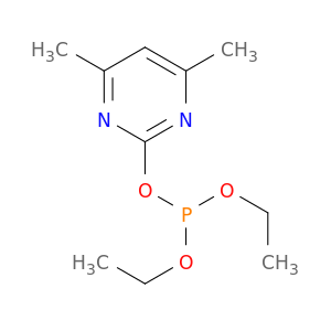 Phosphorous acid, 4,6-dimethyl-2-pyrimidinyl diethyl ester