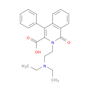 3-Isoquinolinecarboxylicacid, 2-[2-(diethylamino)ethyl]-1,2-dihydro-1-oxo-4-phenyl-