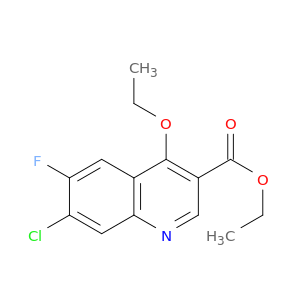 3-Quinolinecarboxylic acid, 7-chloro-4-ethoxy-6-fluoro-, ethyl ester