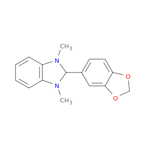 1H-Benzimidazole, 2-(1,3-benzodioxol-5-yl)-2,3-dihydro-1,3-dimethyl-