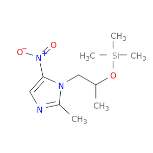 1H-Imidazole, 2-methyl-5-nitro-1-[2-[(trimethylsilyl)oxy]propyl]-