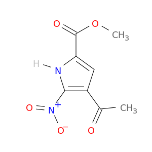 1H-吡咯-2-羧酸,4-乙酰基-5-硝基-,甲酯