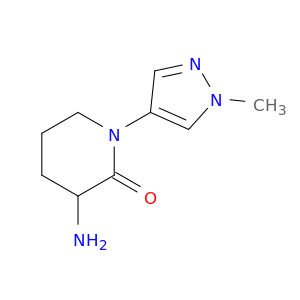 3-amino-1-(1-methyl-1H-pyrazol-4-yl)piperidin-2-one