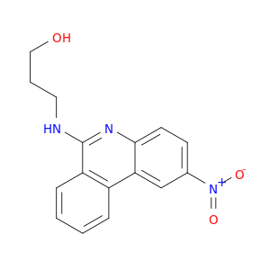 3-[(2-nitrophenanthridin-6-yl)amino]propan-1-ol