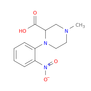 2-Piperazinecarboxylic acid, 4-methyl-1-(2-nitrophenyl)-
