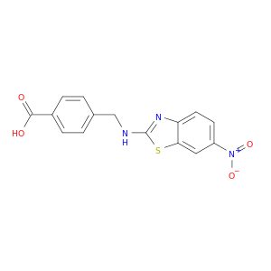 Benzoic acid, 4-[[(6-nitro-2-benzothiazolyl)amino]methyl]-