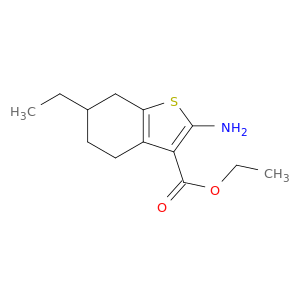 苯并噻吩-3-羧酸,4,5,6,7-四氢-2-氨基-6-乙基-,乙酯