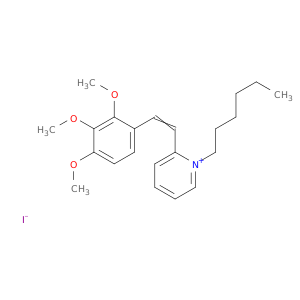 1-HEXYL-2-(2-(2,3,4-TRIMETHOXYPHENYL)VINYL)PYRIDINIUM IODIDE