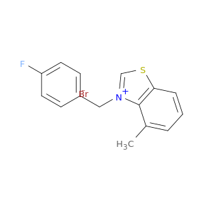 Benzothiazolium, 3-[(4-fluorophenyl)methyl]-4-methyl-, bromide