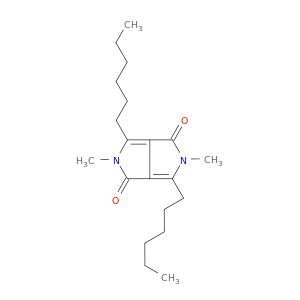Pyrrolo[3,4-c]pyrrole-1,4-dione, 3,6-dihexyl-2,5-dihydro-2,5-dimethyl-