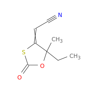 Acetonitrile, (5-ethyl-5-methyl-2-oxo-1,3-oxathiolan-4-ylidene)-