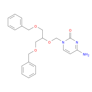 2(1H)-Pyrimidinone, 4-amino-1-[[2-(phenylmethoxy)-1-[(phenylmethoxy)methyl]ethoxy]methyl]-