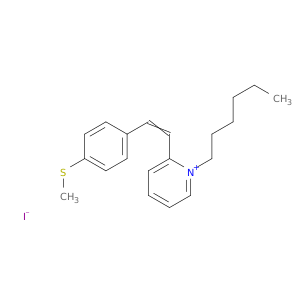 1-HEXYL-2-(2-(4-(METHYLTHIO)PHENYL)VINYL)PYRIDINIUM IODIDE