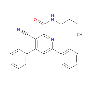 2-Pyridinecarboxamide, N-butyl-3-cyano-4,6-diphenyl-