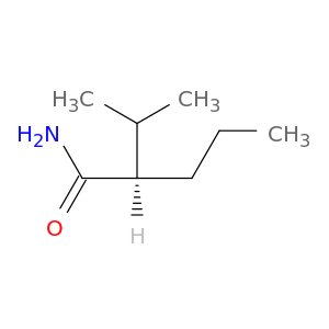Pentanamide, 2-(1-methylethyl)-, (2R)-